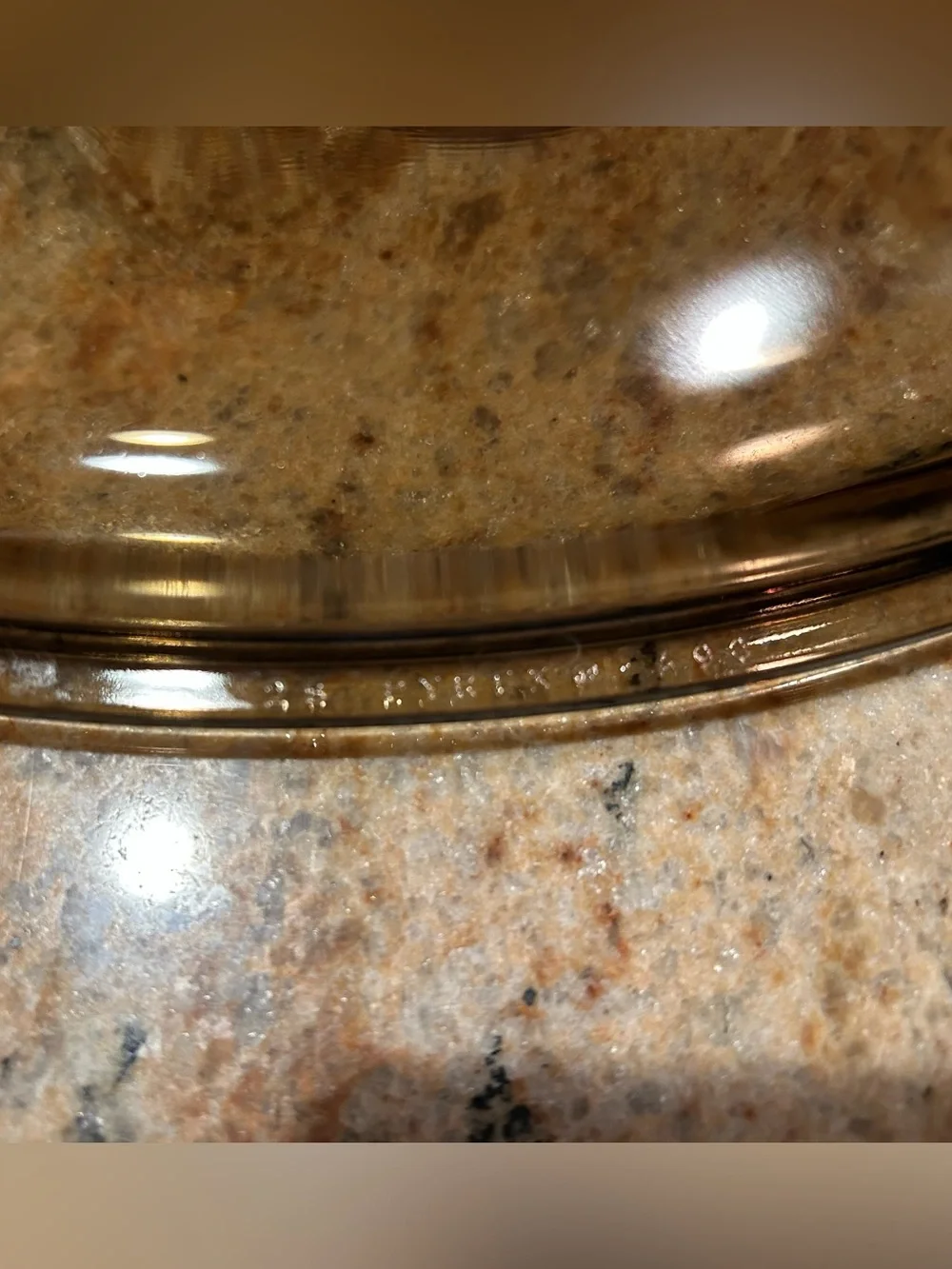 Corningware “Forever Yours” #A-3-B 3 liter Casserole w/Brown Pyrex  Lid A-9-C.